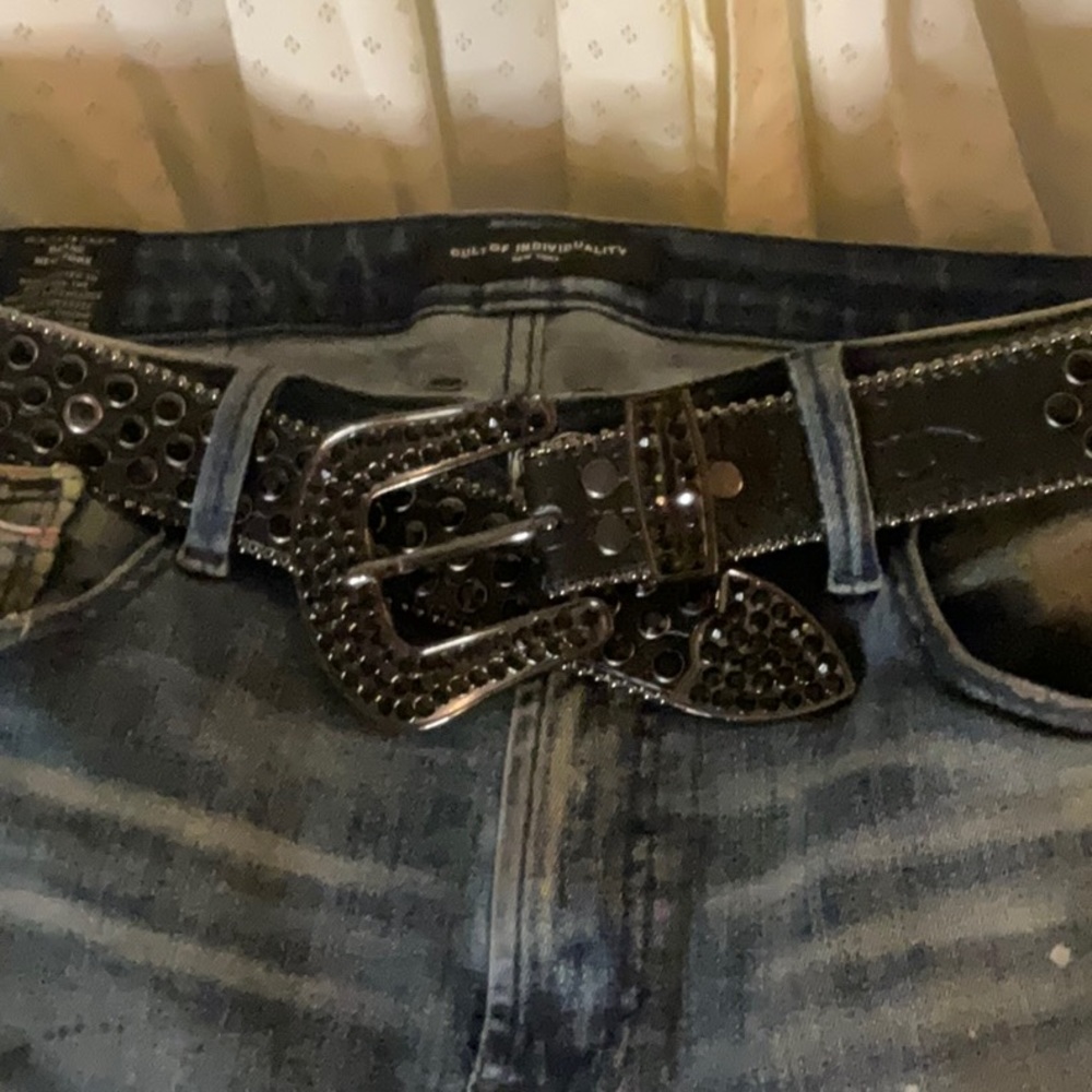 Black Studded Belt